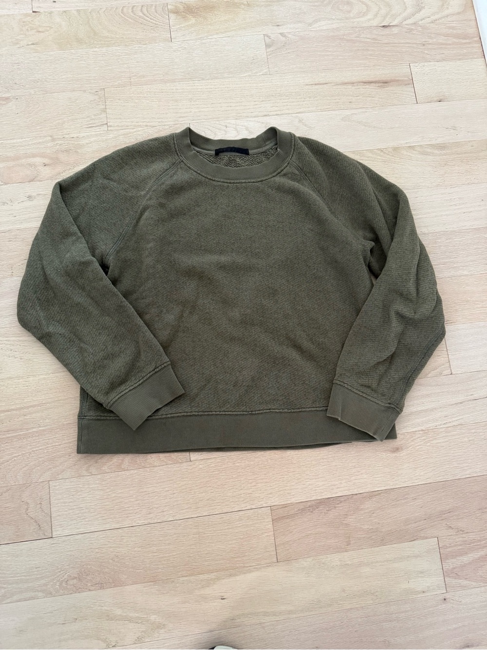 Jenni Kayne Women’s Olive Green Crewneck Sweater - S